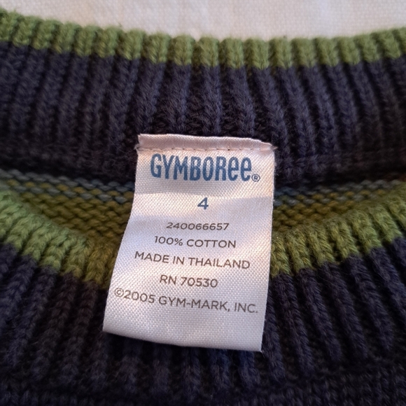 Gymboree boys size 4 knit striped sweater, VGUC - Picture 3 of 3